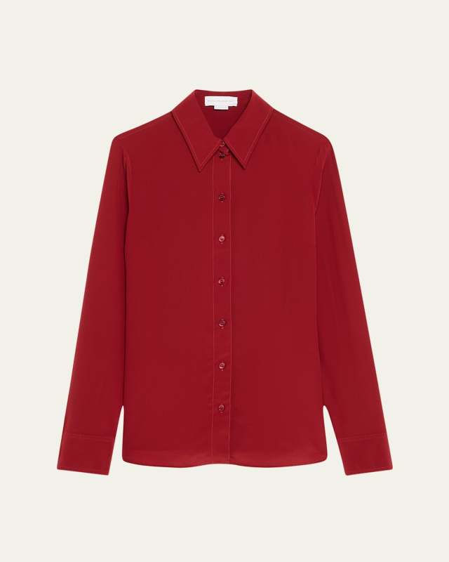 Button Down Silk Top